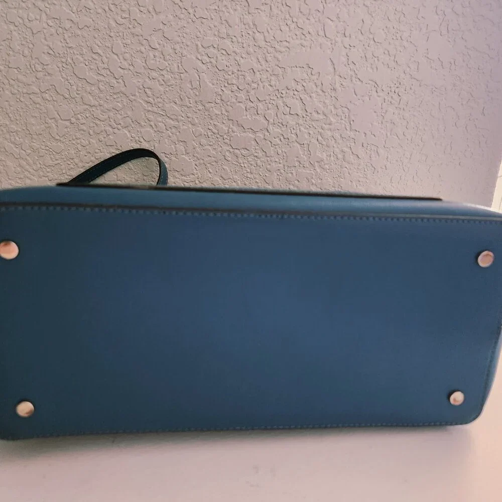 Kate Spade New York Teal Shoulder Bag Purse - Picture 7 of 14